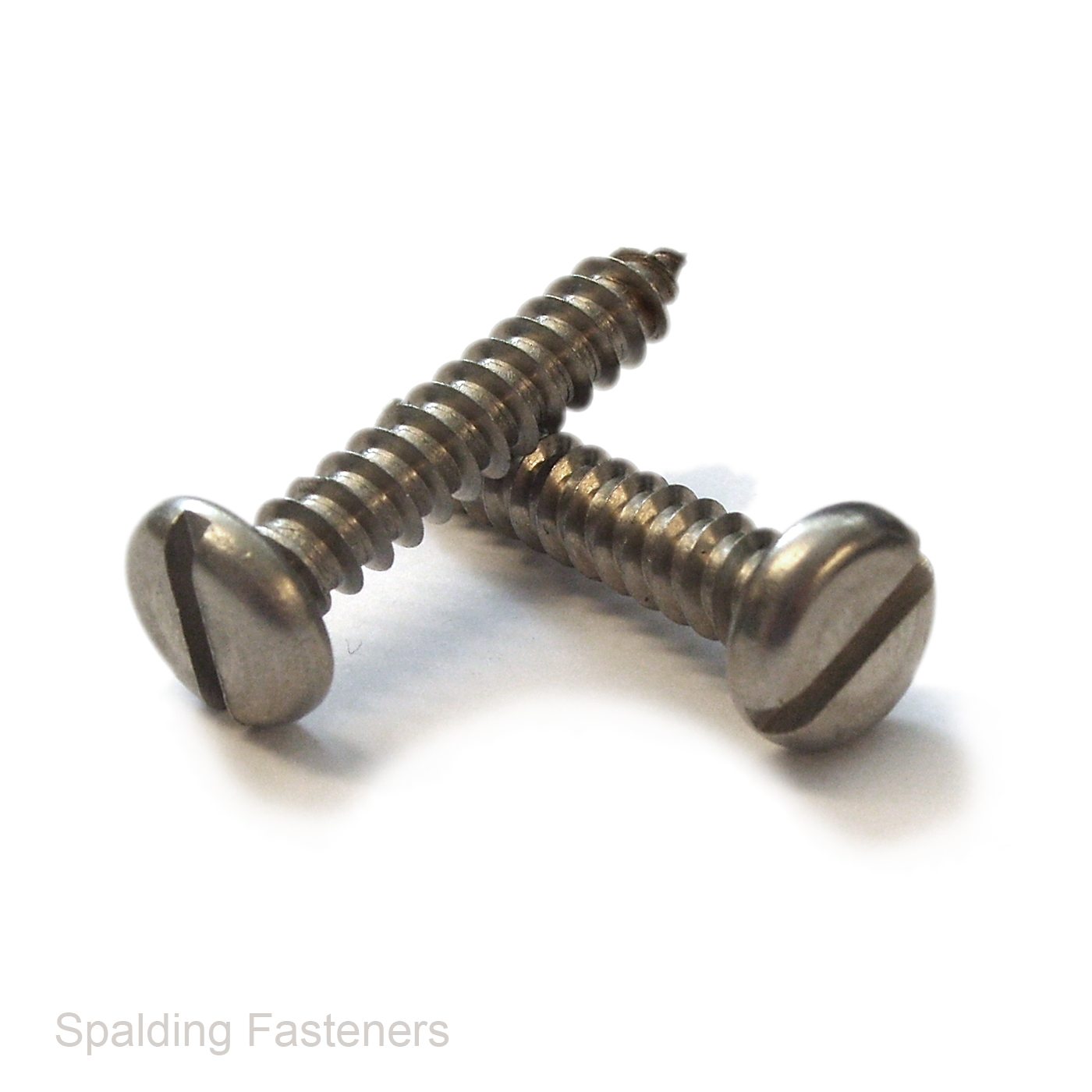 SLOTTED PAN HEAD SELF TAPPING SCREWS A2 STAINLESS STEEL 4, 6, 8,10,12